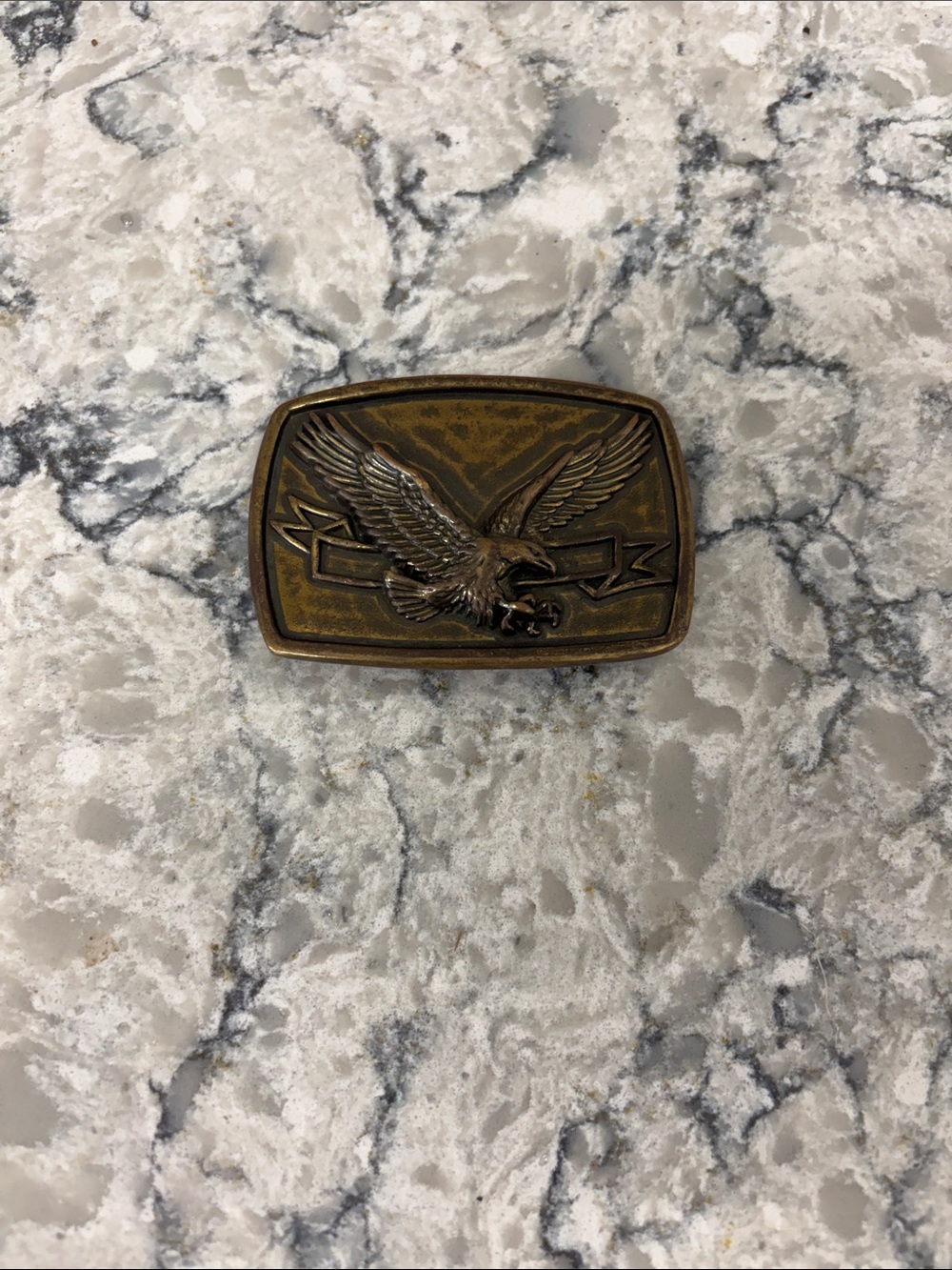 Brass-Tone Eagle Decorative Accent - Classic Wall or Shelf Ornament